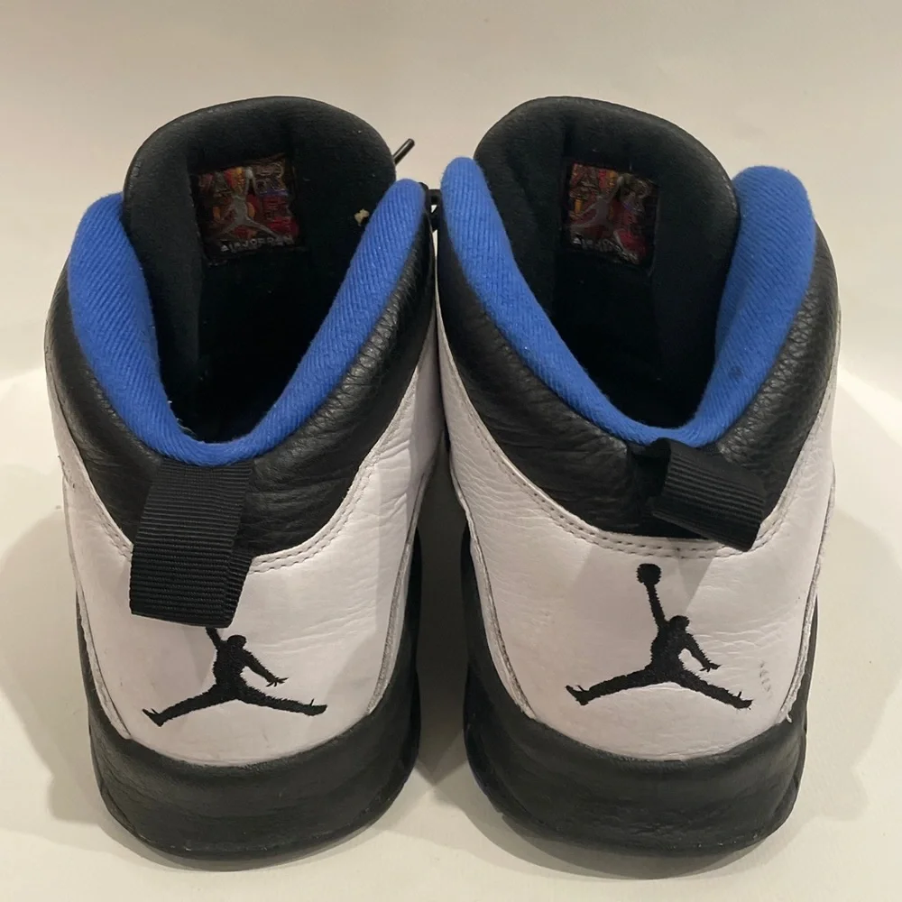 Jordan Men's White Black Blue Athletic Shoes